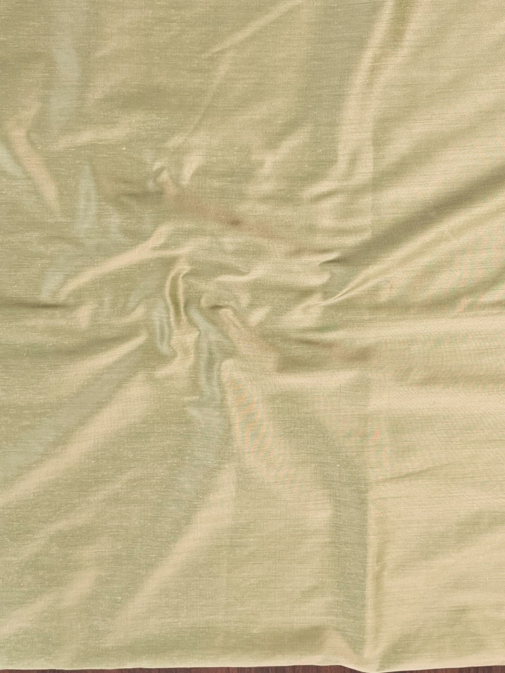 Banarasee Semi-Silk Salwar Kameez Fabric With Contrast Dupatta Set-Green