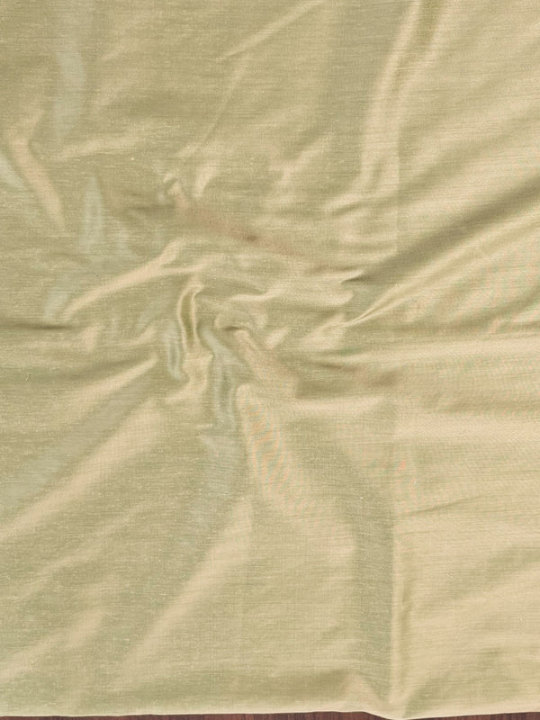 Banarasee Semi-Silk Salwar Kameez Fabric With Contrast Dupatta Set-Green