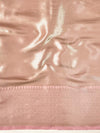 Banarasee Handwoven Tissue Saree Zari Design & Border-Onion Pink
