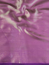 Banarasee Handwoven Semi Silk Plain Saree With Zari Border-Violet