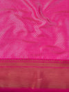 Banarasee Handwoven Semi Silk Saree With Zari Jaal Design-Pink