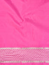 Banarasee Handwoven Cotton Silk Saree Zari Buti & Border-Pink