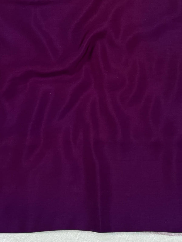 Banarasee Cotton Silk Salwar Kameez Fabric With Dupatta Set & Resham Work-Violet