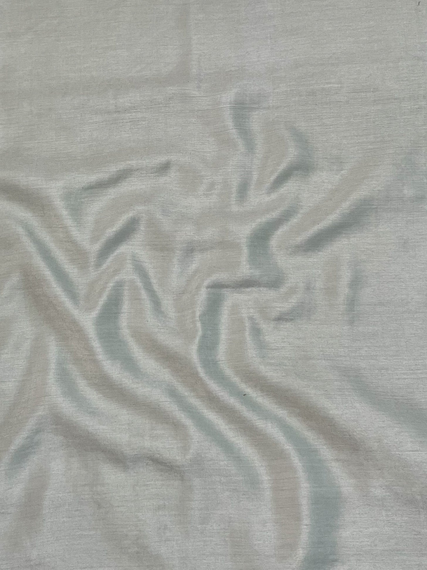 Banarasee Tissue Hand-Painted Salwar Kameez Fabric With Dupatta Set-Grey