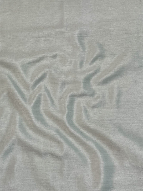 Banarasee Tissue Hand-Painted Salwar Kameez Fabric With Dupatta Set-Grey