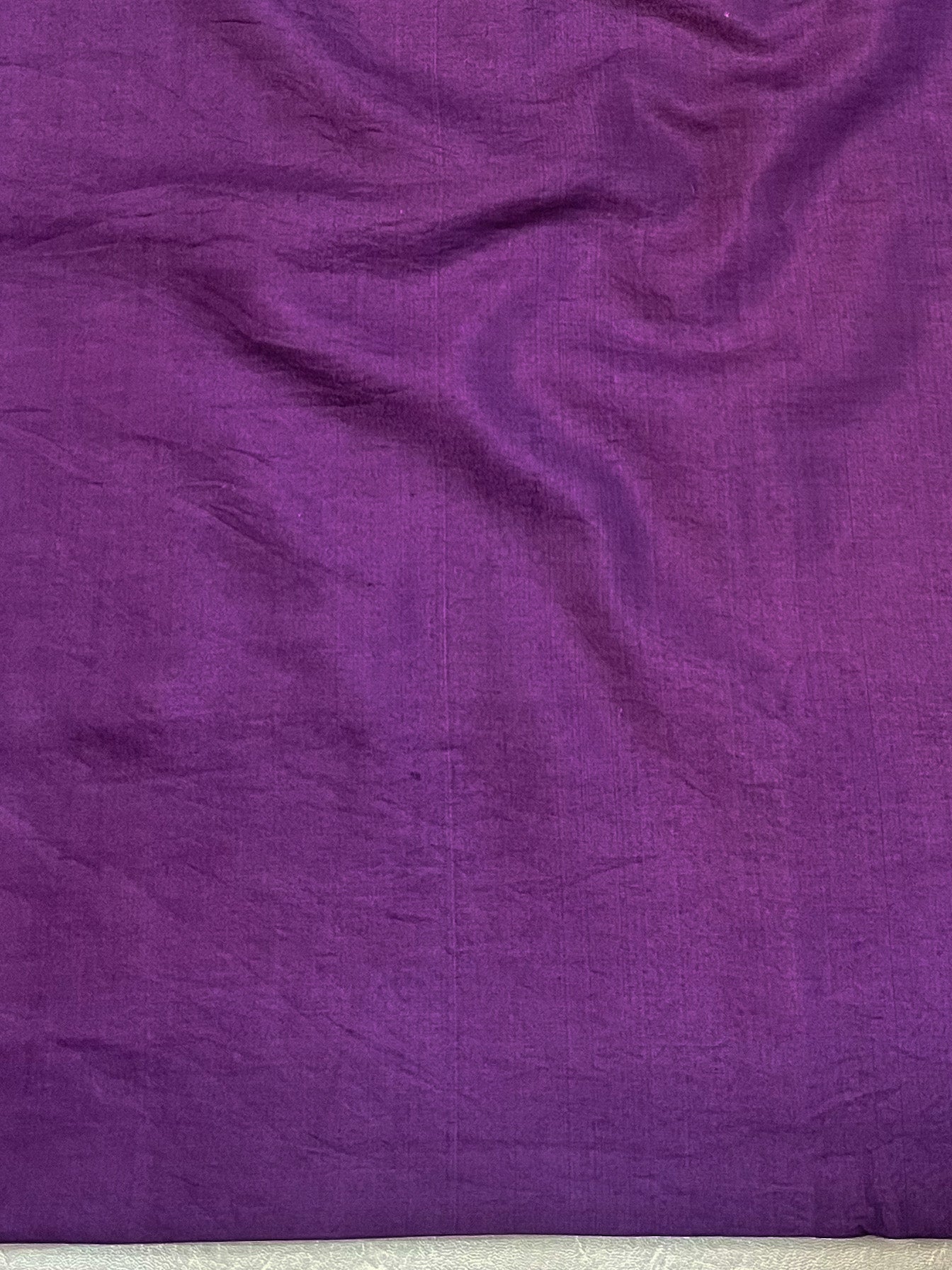 Banarasee Cotton Silk Salwar Kameez Fabric With Dupatta Set & Resham Work-Violet