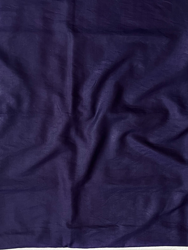 Banarasee Cotton Silk Salwar Kameez Fabric With Dupatta Set & Resham Work-Blue