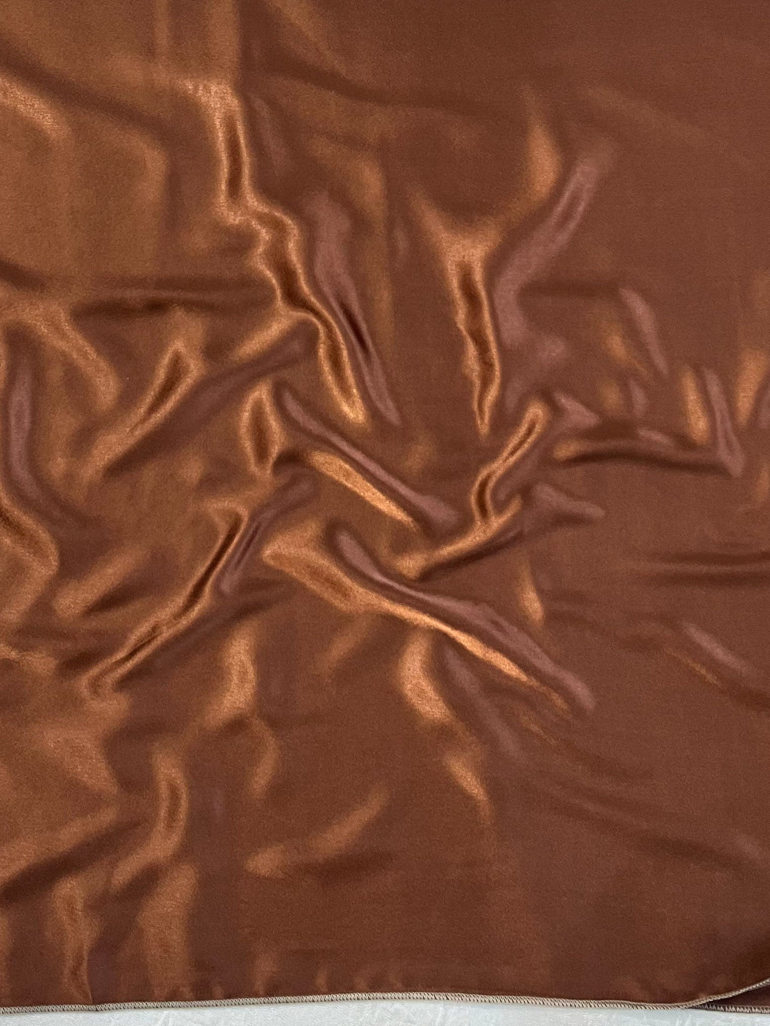 Banarasee Organza Silk Floral Printed Saree With Scallop Border-Brown