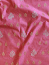 Banarasee Chanderi Cotton Shaded Salwar Kameez Fabric With Dupatta-Pink