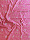 Banarasee Chanderi Cotton Shaded Salwar Kameez Fabric With Dupatta-Pink