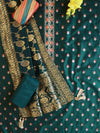 Banarasee Handloom Chanderi Zari Work Salwar Kameez Dupatta Set-Green