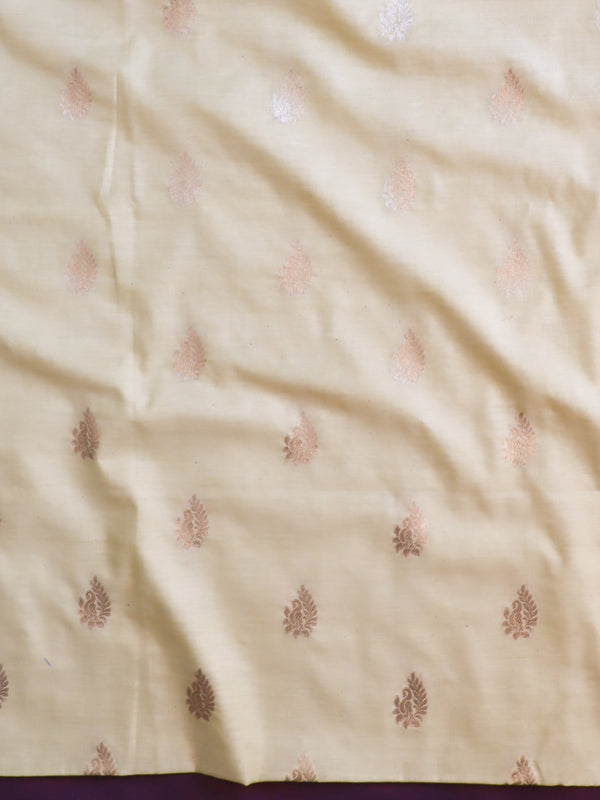 Banarasee Cotton Salwar Kameez Fabric With Digital Print Dupatta-Yellow