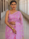 Banarasee Organza Saree With Sona Rupa Zari Buta Design Saree-Lavender