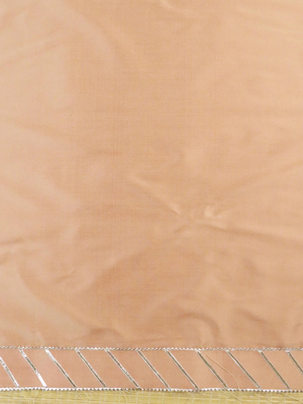 Banarasee Semi-Silk Salwar Kameez With Yoke & Dupatta-Brown