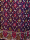 Banarasee Cotton Silk Salwar Kameez Fabric With Dupatta Set & Resham Work-Violet