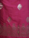 Banarasee Salwar Kameez Semi Katan Silk Fabric With Dupatta-Magenta