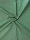 Banarasee Semi Katan Silk Antique Zari Buti Fabric-Pastel Green