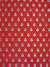 Banarasee Cotton Silk Salwar Kameez Fabric With Digital Print Dupatta-Red & White