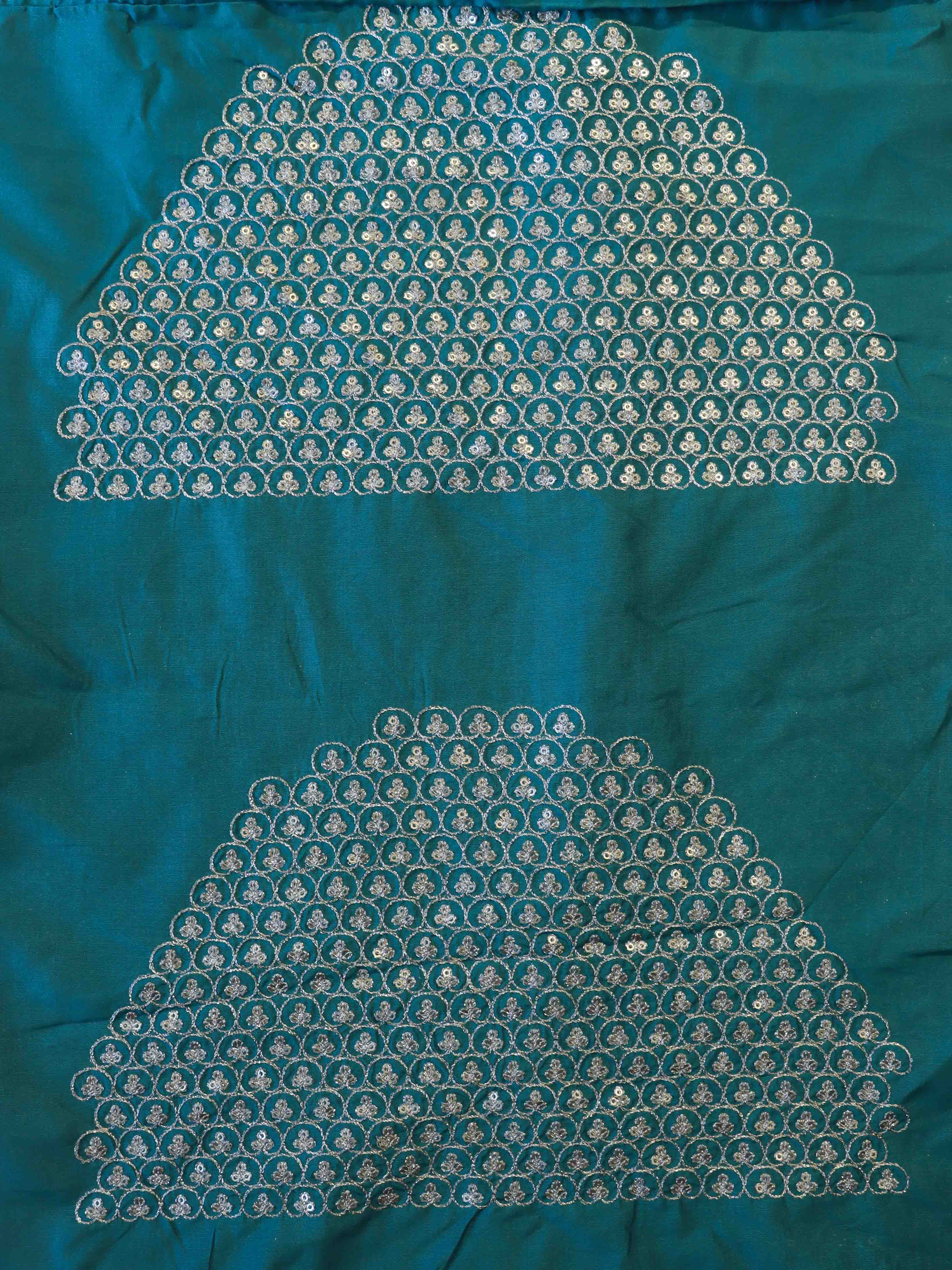 Banarasee Handwoven Crushed Tissue Saree With Silver Zari Border-Sky Blue