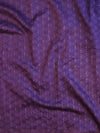 Banarasee Handloom Printed Chiffon Saree With Handwork & Scallop Border-Purple