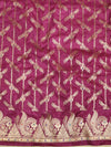 Banarasee Art Silk Zari Design Salwar Kameez With Dupatta Set-Magenta