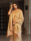 Banarasee Art Silk Resham Design Salwar Kameez With Dupatta Set-Beige