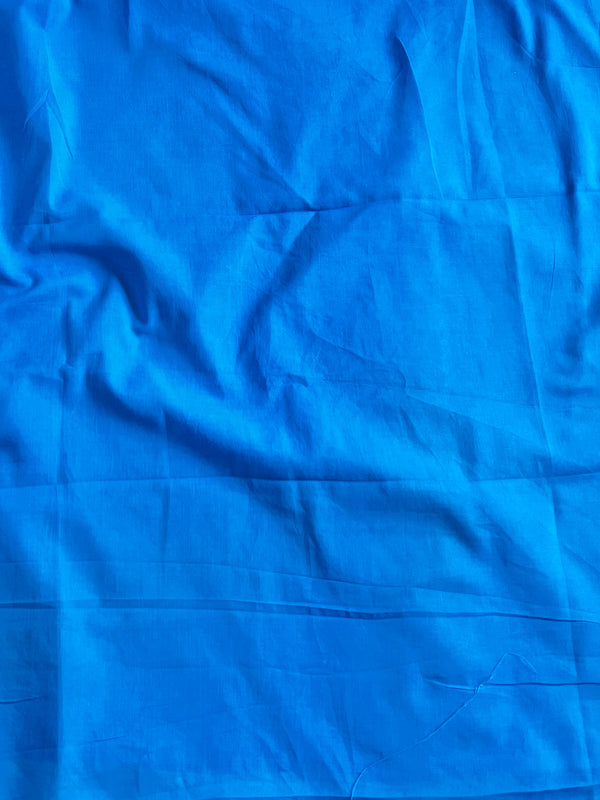 Handloom Mul Cotton Shibori Dyed Saree-Blue