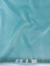 Banarasee Organza Saree With Floral Embroidery-Blue