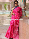Handloom Mul Cotton Shibori Print Saree-Pink