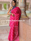 Handloom Mul Cotton Shibori Print Saree-Pink