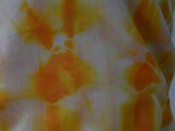 Banarasee Shibori Dyed Chanderi Salwar Kameez Fabric With Contrast Dupatta-Off White