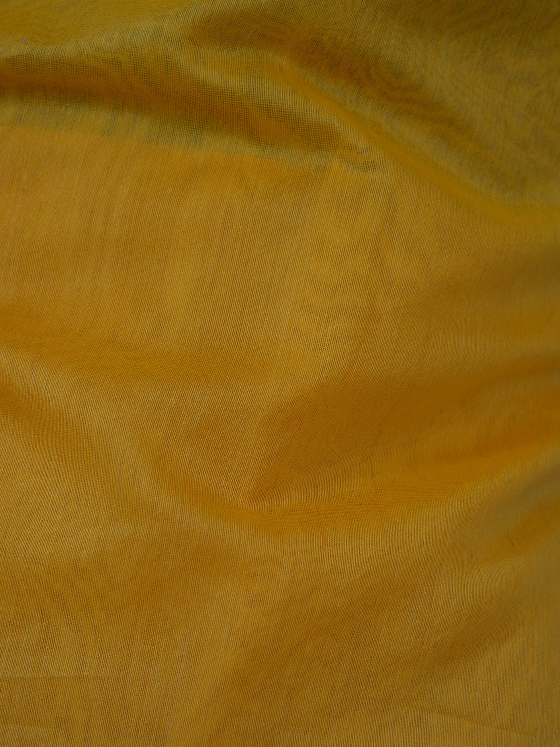 Banarasi Chanderi Cotton Salwar Kameez Fabric With Contrast Pink Dupatta-Yellow