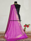Banarasee Art Silk Dupatta Jaal Design-Purple