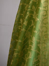 Banarasee Shibori Dyed Chanderi Salwar Kameez Fabric With Cotton Silk  Dupatta-Green