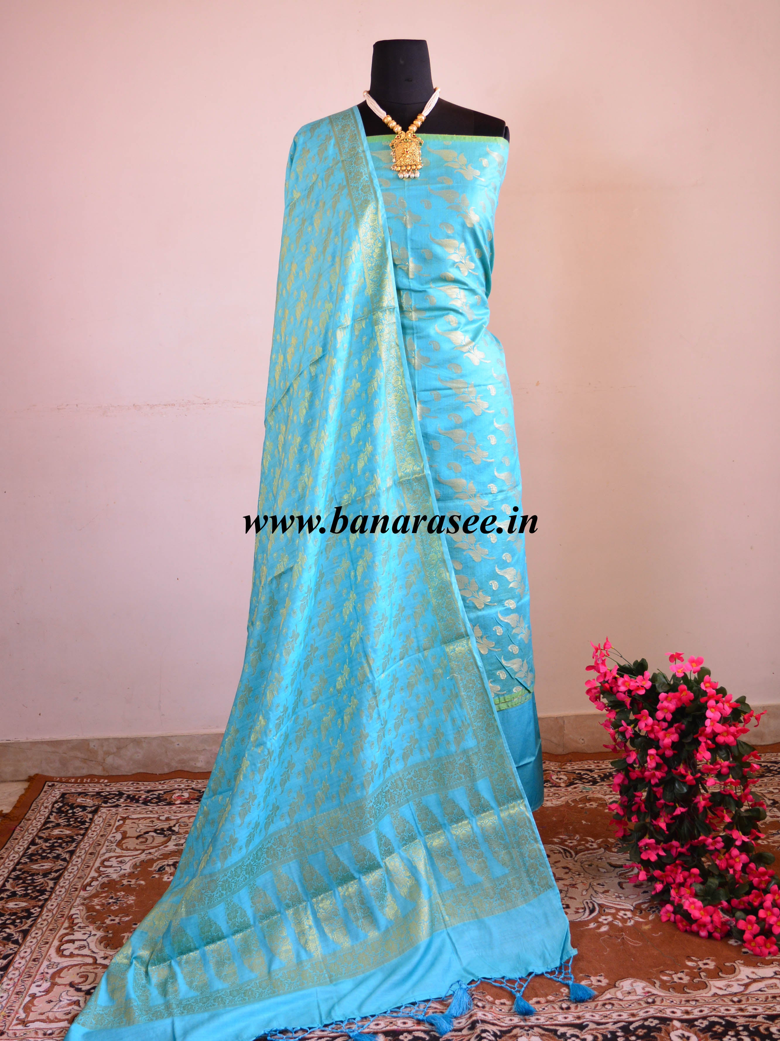 banarasi dress material design Discover 15 Banarasi suits and raw mango sharara ideas