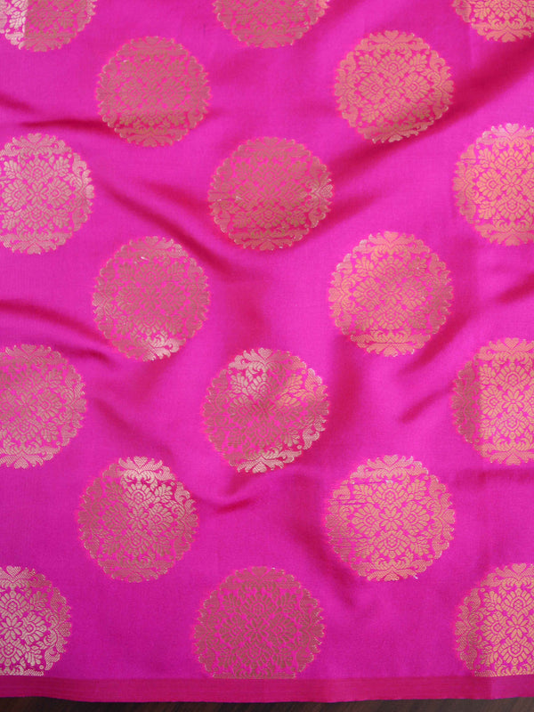 Banarasee Organza Mix Saree With Buta Design & Meena Border-Green