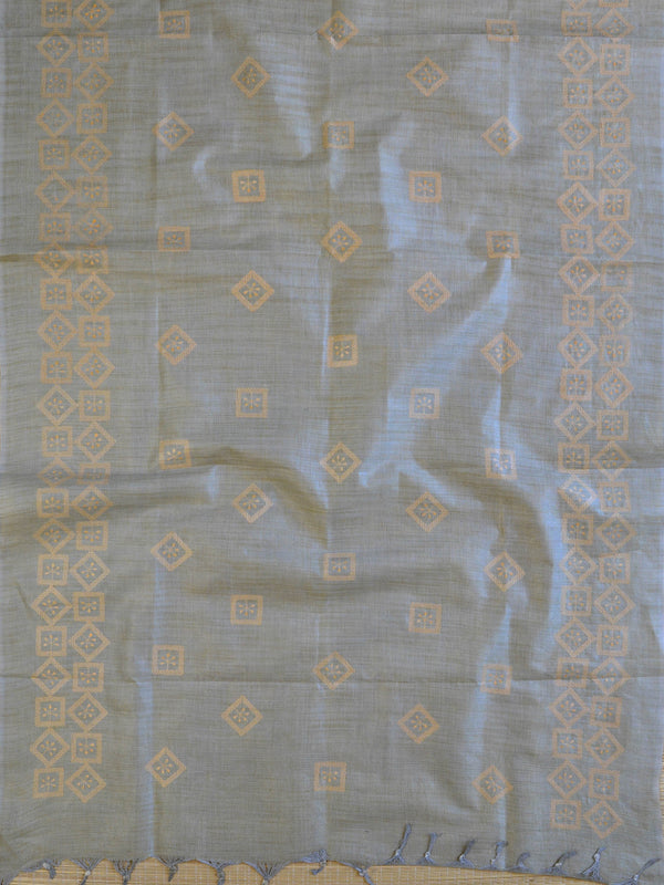 Handloom Embroidered Khadi Cotton Salwar Kameez Dupatta Set-Pastel Green & Pink