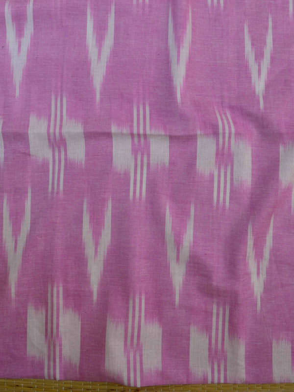 Bhagalpuri Ikkat Kameez With Shibori Dyed Linen Dupatta & Bottom-Pink & Blue