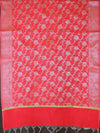 Banarasee Art Silk Dupatta Silver Zari Jaal Design-Red