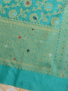 Banarasee Art Silk Jaal Design Dupatta-Light Blue