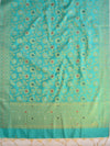 Banarasee Art Silk Jaal Design Dupatta-Light Blue
