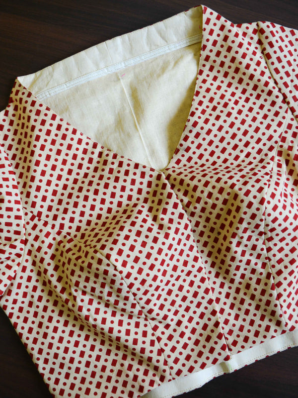 Pure Mal Cotton Blouse-Off White