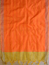 Banarasee Cotton Silk Salwar Kameez Ghichha Buti Fabric & Dupatta-Blue & Orange