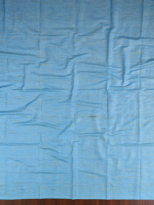 Handloom Khadi Cotton Salwar Kameez Dupatta Set-Blue & Yellow