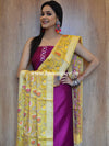 Banarasee Cotton Silk Multicolor Resham Work Dupatta-Yellow