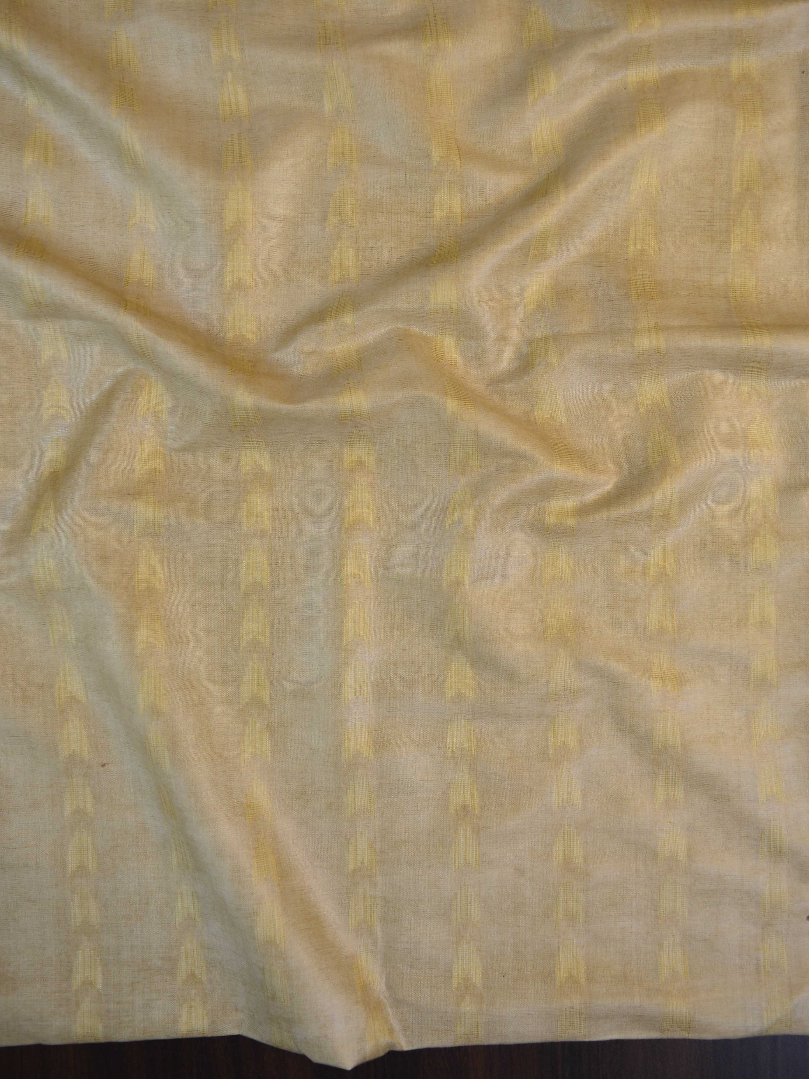 Handloom Khadi Cotton Dobby Pattern Salwar Kameez Dupatta Set- Beige