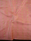 Handloom Khadi Cotton Dobby Pattern Salwar Kameez Dupatta Set- Peach & Beige