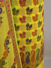 Banarasee Semi Silk Salwar Kameez Dupatta Set Meena & Zari Design-Bright Yellow
