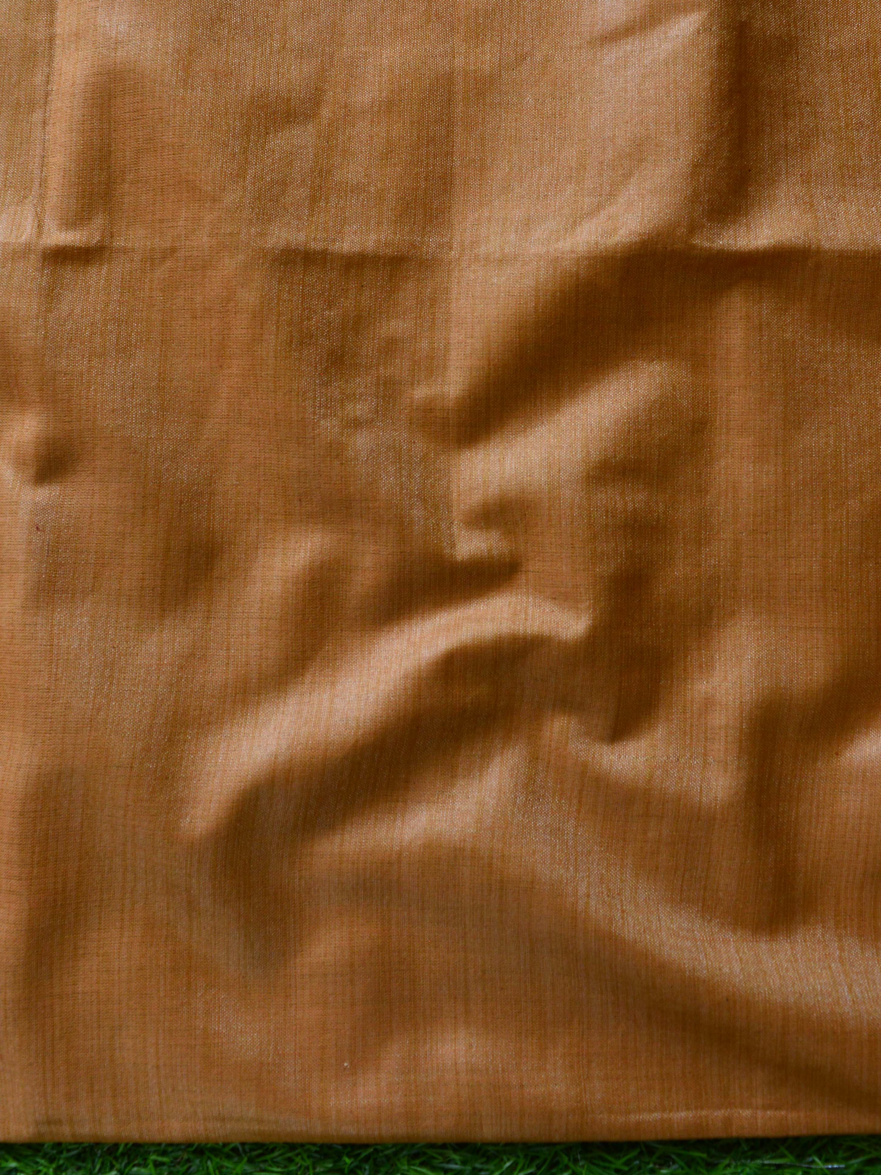 Handloom Khadi Cotton Salwar Kameez With Madhubani Print Dupatta-Beige