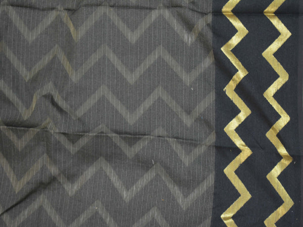 Banarasee Cotton Silk Mix Saree With Resham Buti & Zig-Zag Border-Pink